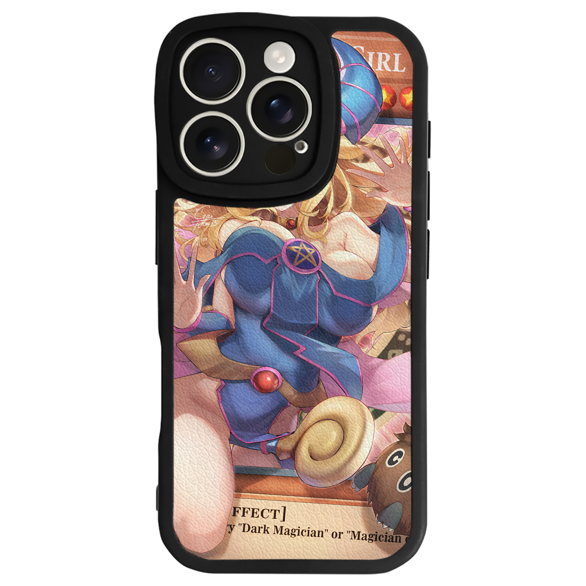 （画像用） 遊☆戯☆王 Yu-Gi-Oh! 【iPhone 16シリーズ対応】シリコンスマホケース（レザー調） 材質：シリコン